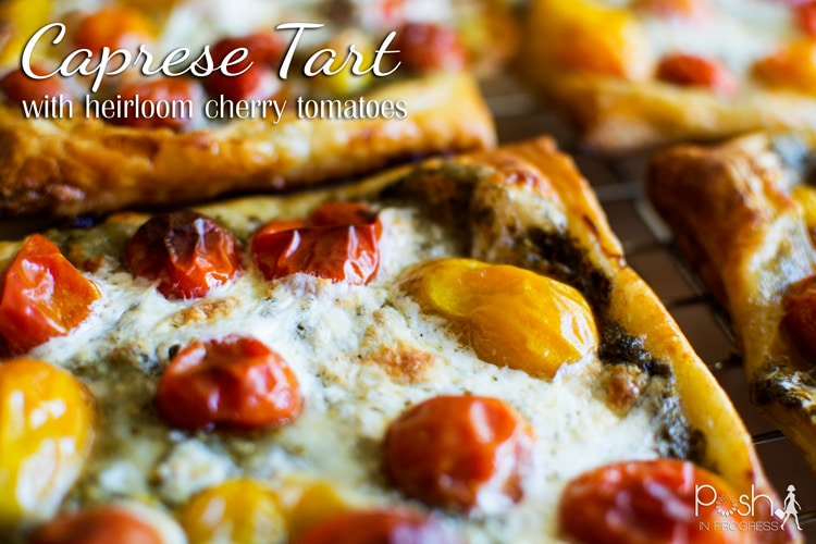 Caprese Tart with Heirloom Tomatoes