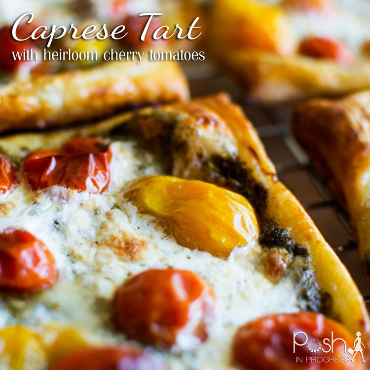 Caprese Tart with Heirloom Tomatoes