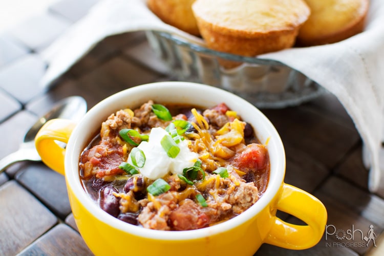 The Best Healthy Crock Pot Turkey Chili
