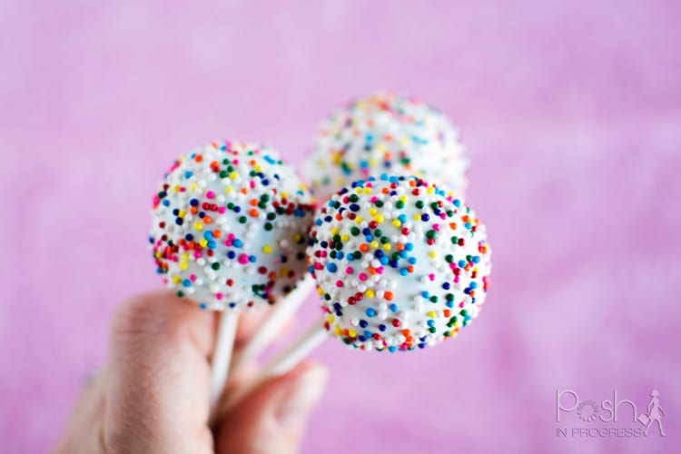 Funfetti Cake Pops From Scratch