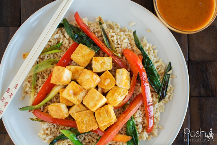Thai Peanut Tofu Stir Fry