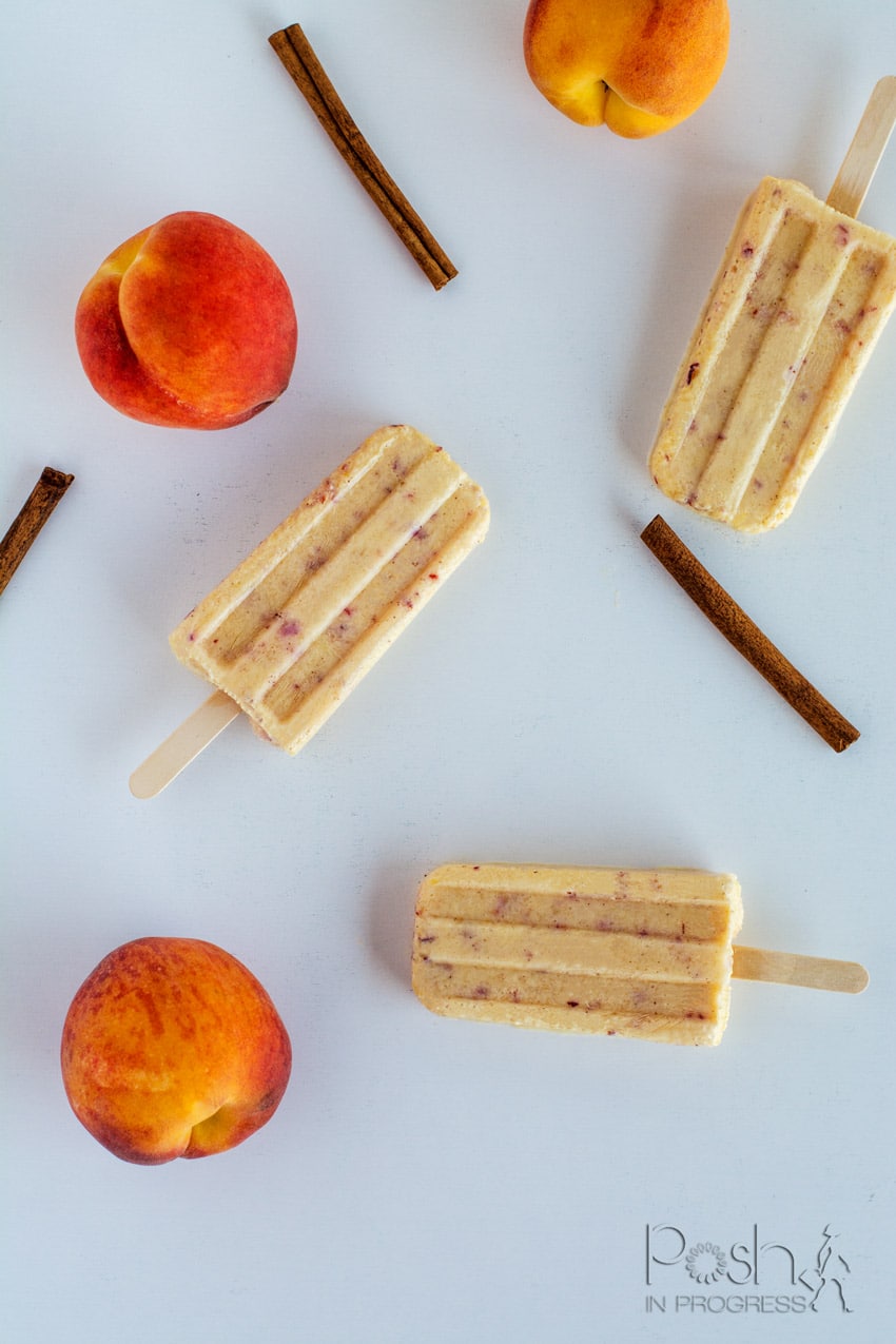 Easy Peach Frozen Yogurt Popsicles Kids Will Love