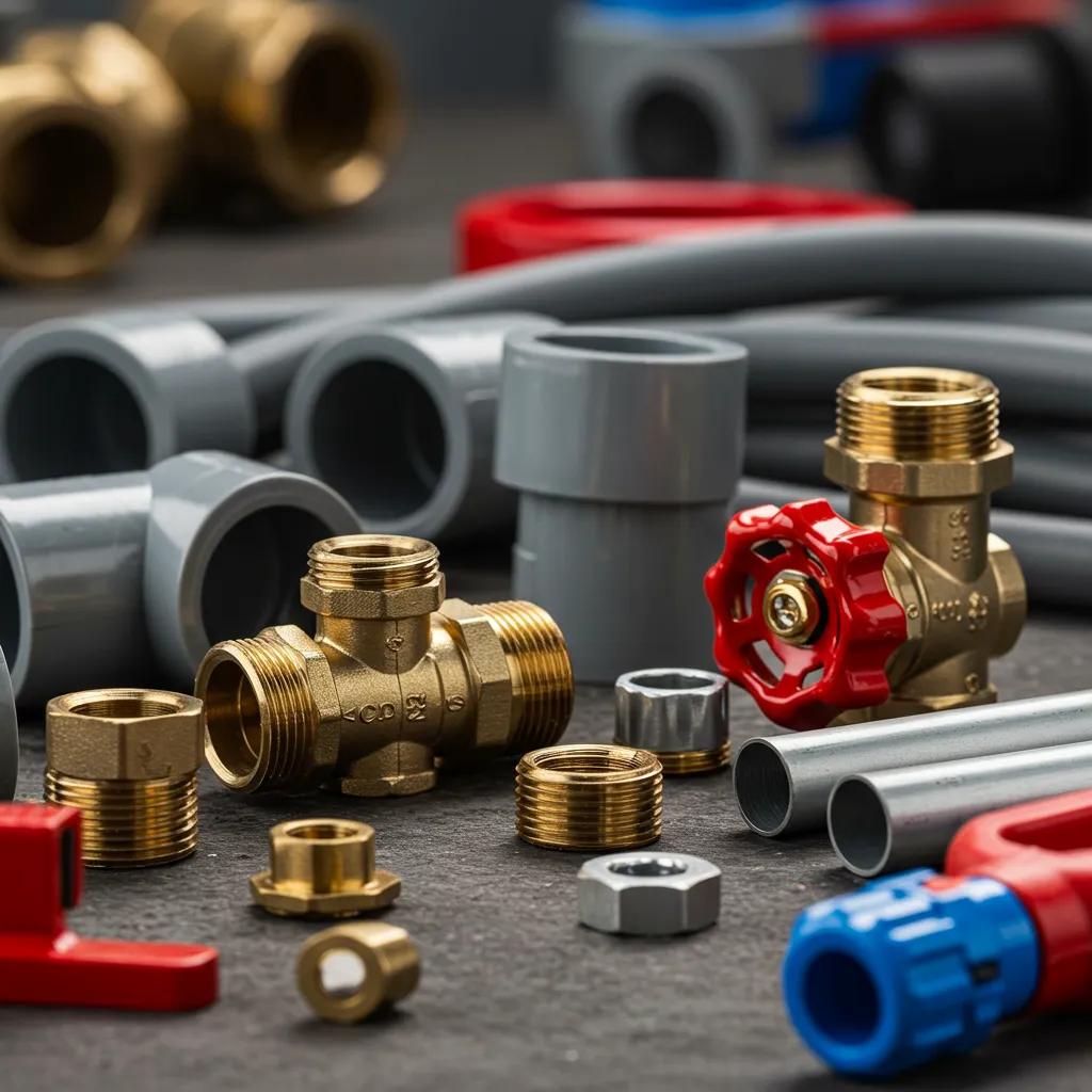 Variety of plumbing tools and materials on a workbench, representing factors influencing plumbing repair costs