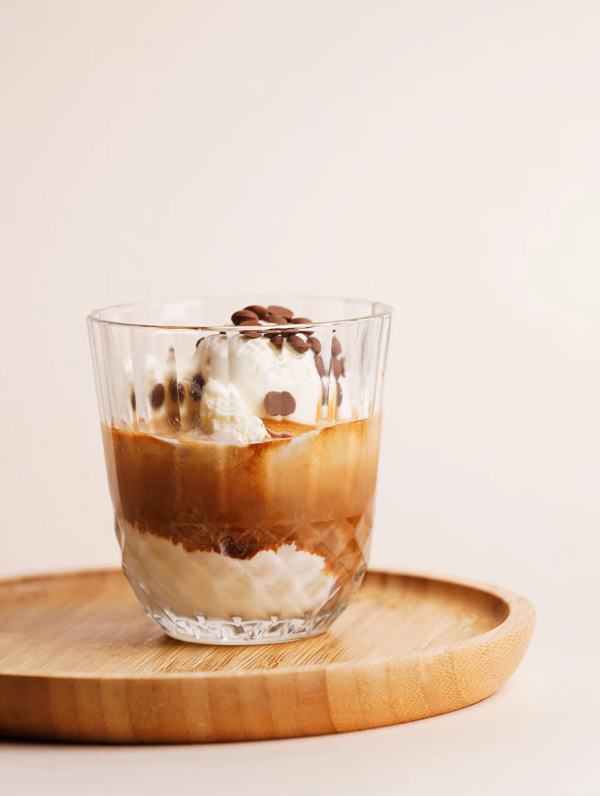 Affogato coffee with gelato