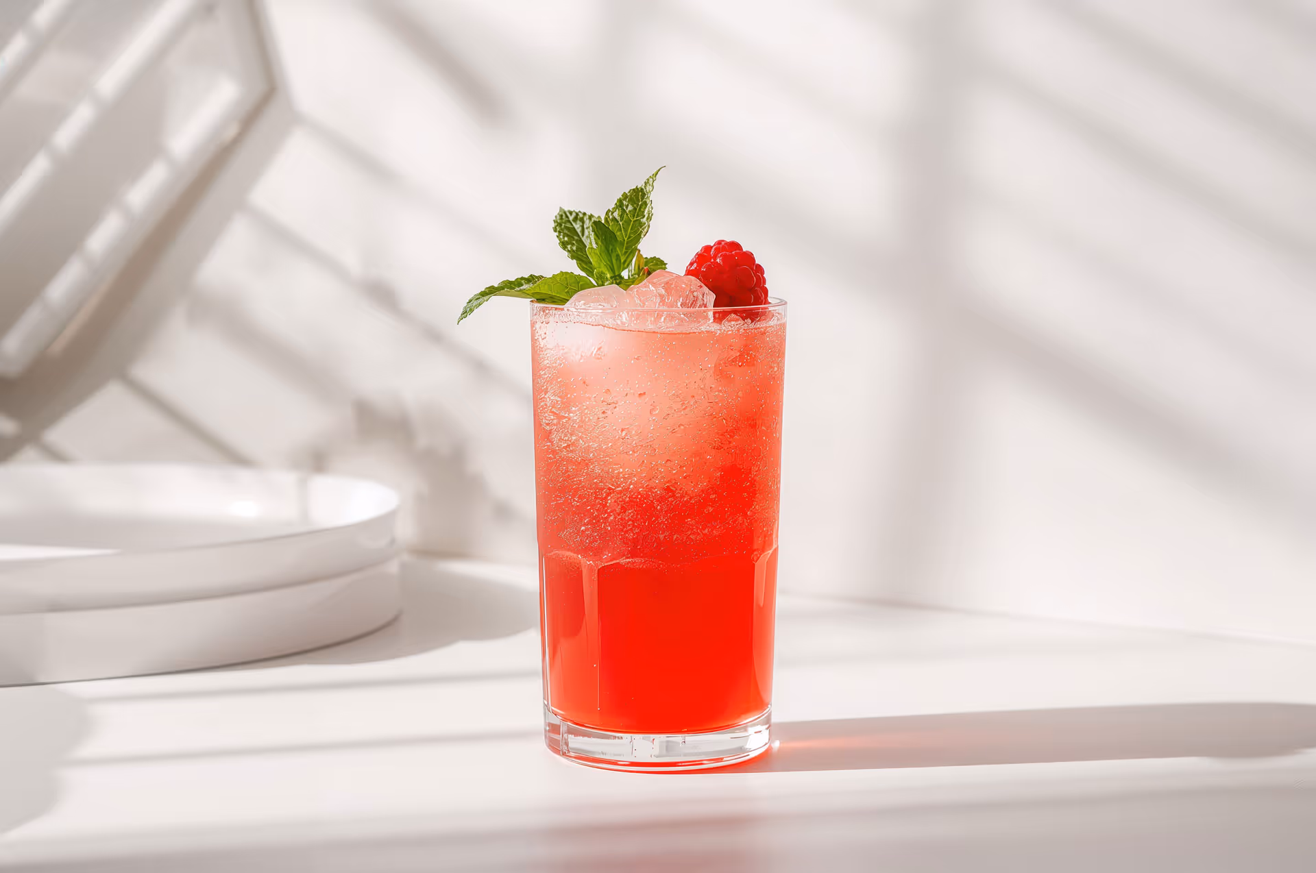 Raspberry Lychee Italian soda