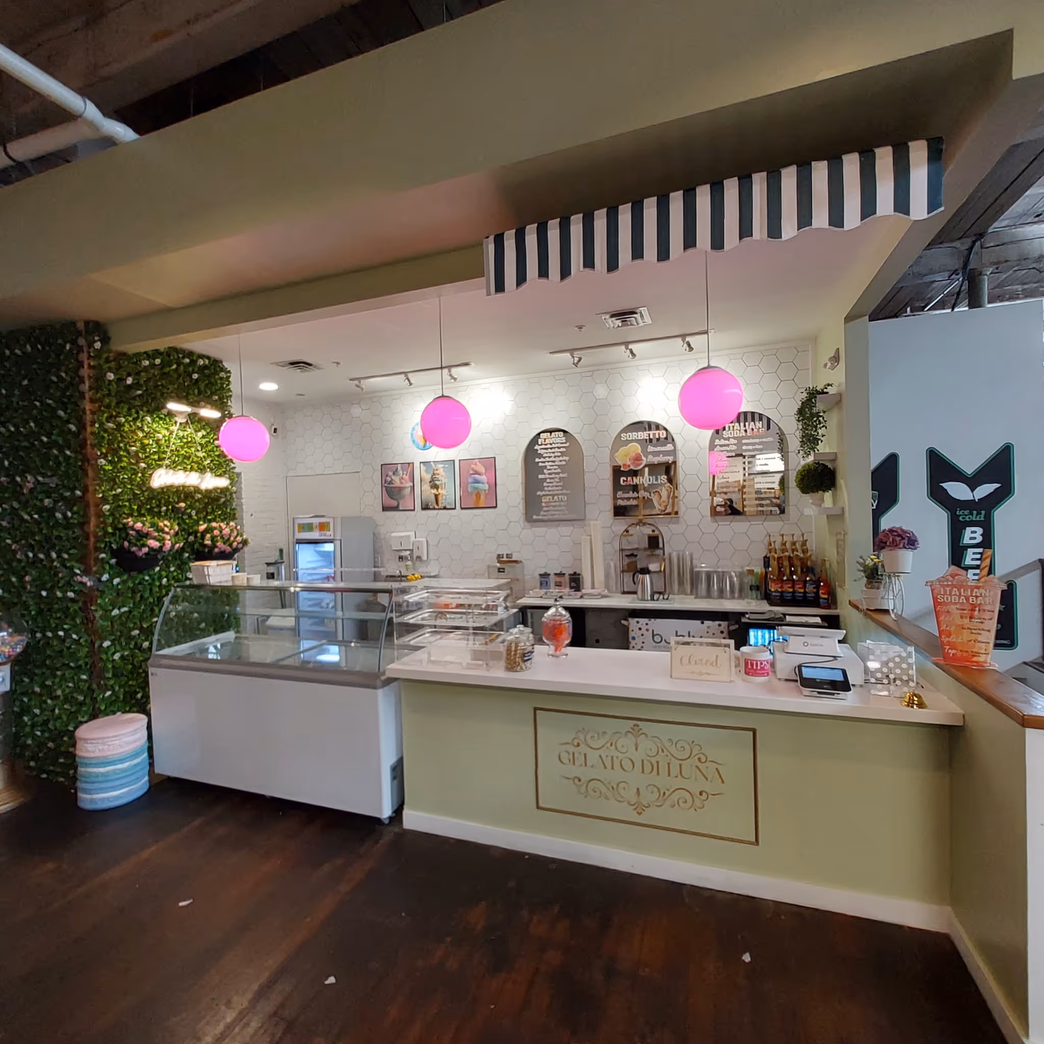 our gelato shop interior