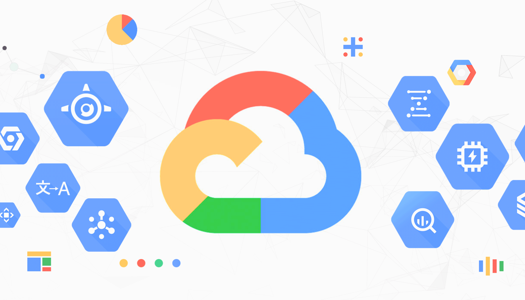 3D illustration of cloud computing infrastructure, symbolizing automated data migration and digital transformation.