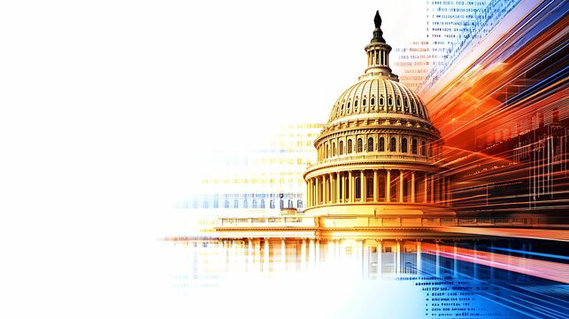 Abstract blue globe with digital circuits, symbolizing innovation and the revival of advanced manufacturing technology