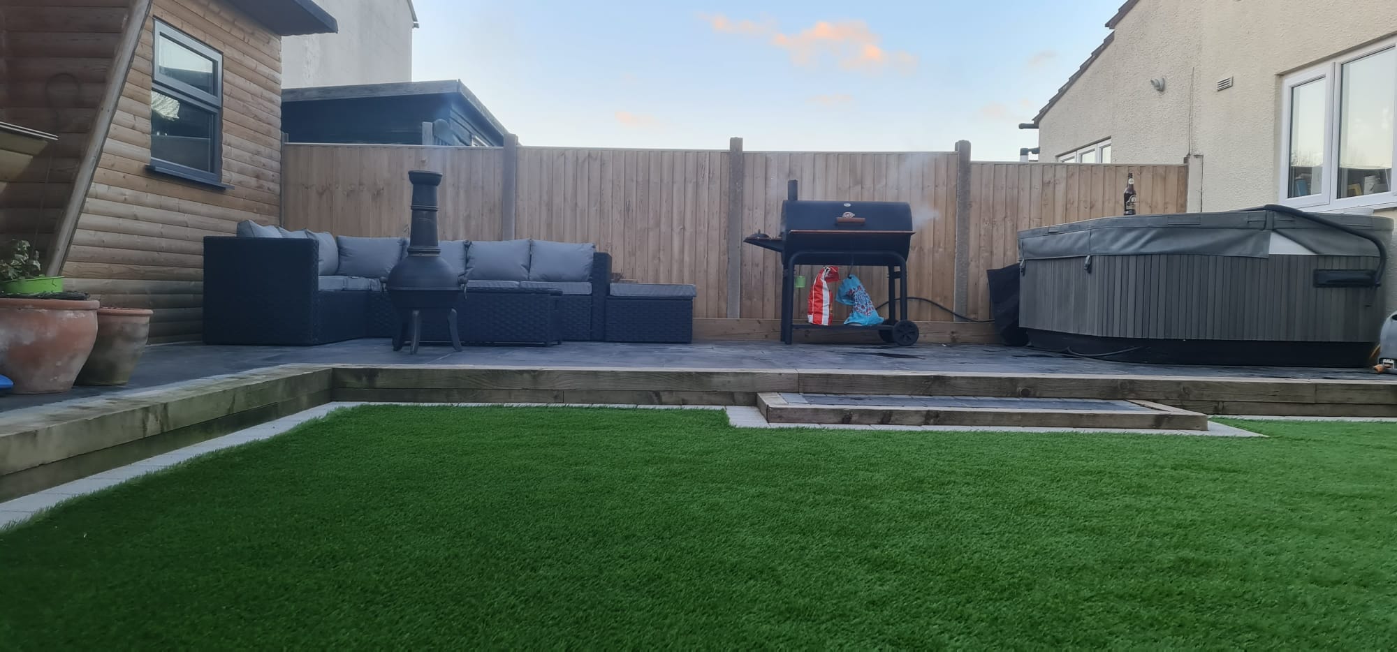 wizard design and build van outside property