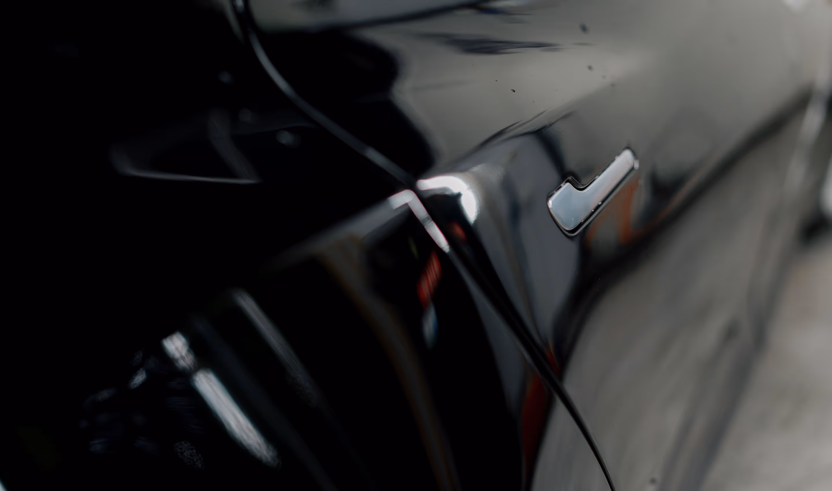 Close Up Ausschnitt von einem Auto