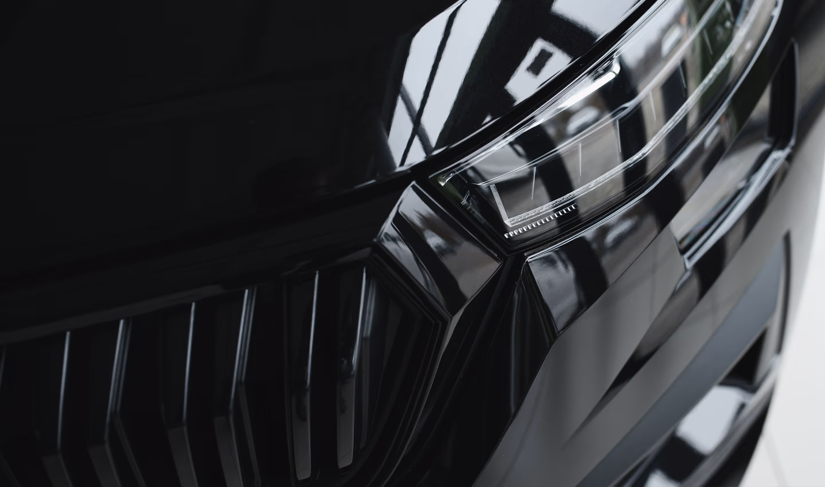 Close Up Ausschnitt von einem Auto