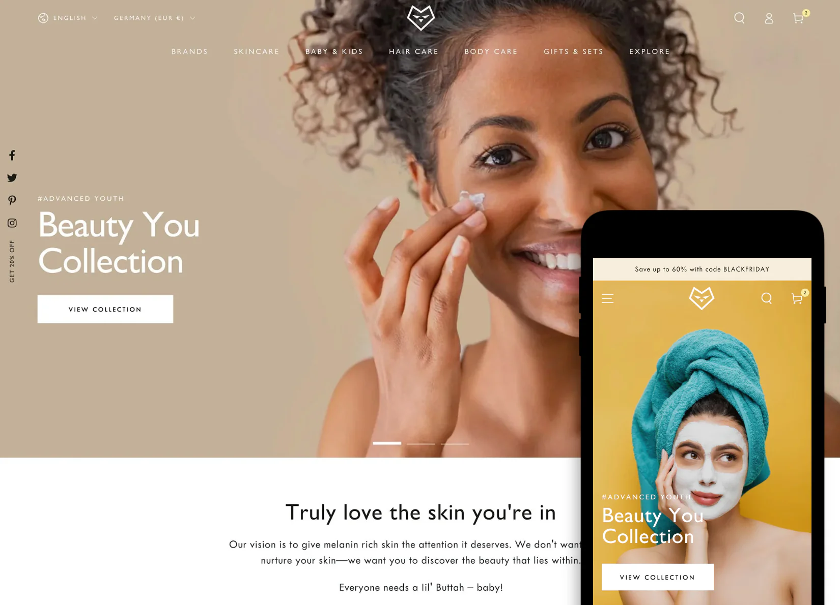 Factory Theme sections are perfectly compatible with the Shopify Be Yours Theme