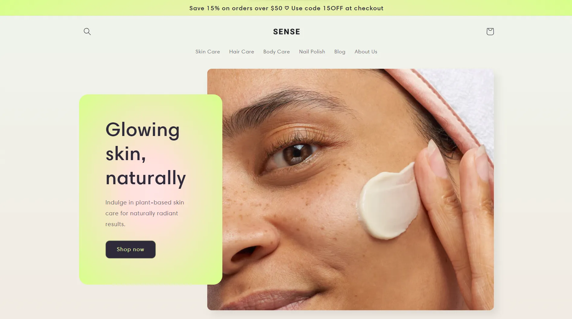 Factory Theme sections are perfectly compatible with the Shopify Sense Theme