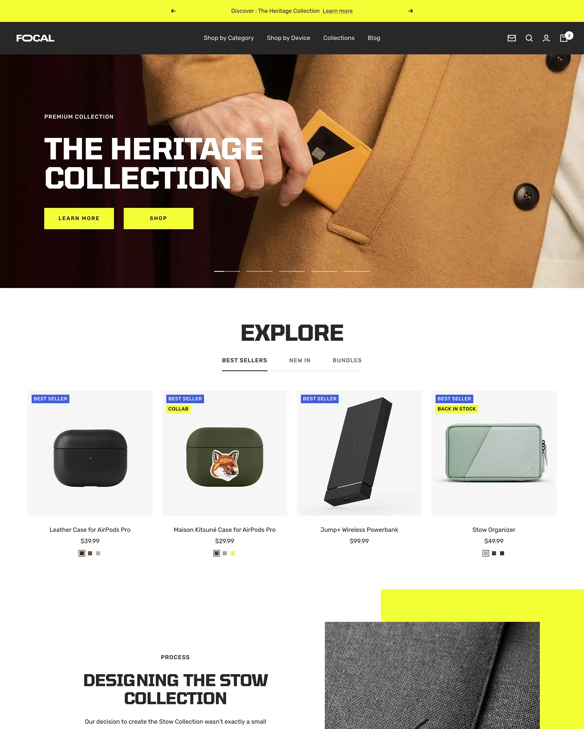 Factory Theme sections are perfectly compatible with the Shopify Focal Theme