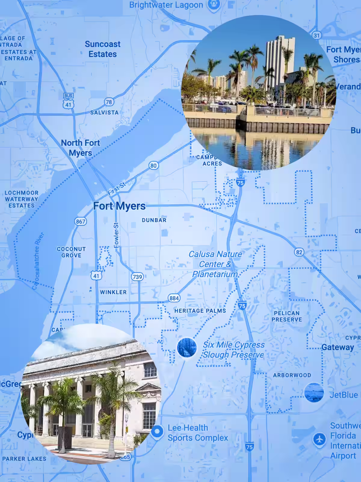 Fort Myers map