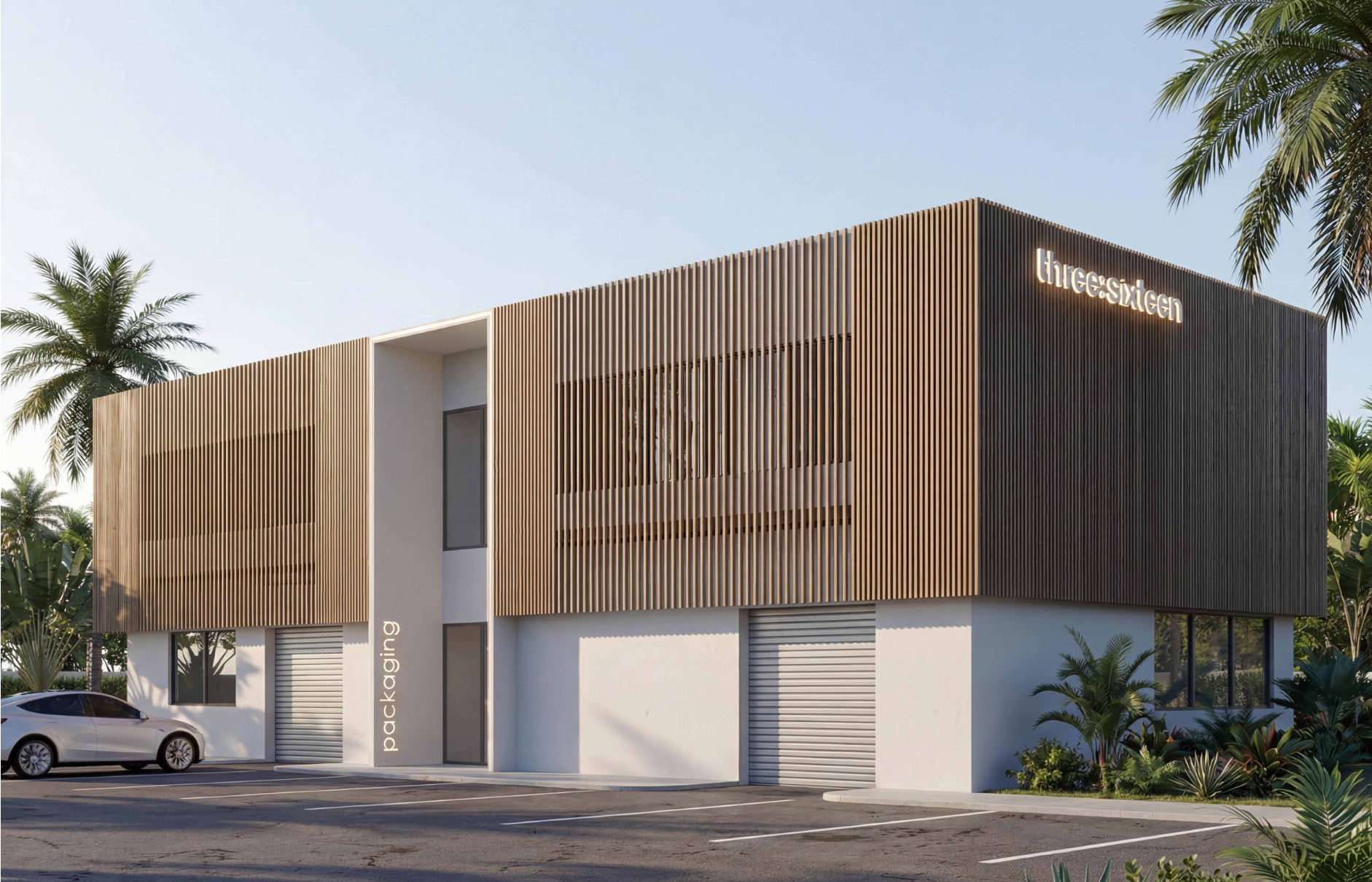 Three Sixteen Center South Naples FL rendering aerial view 2