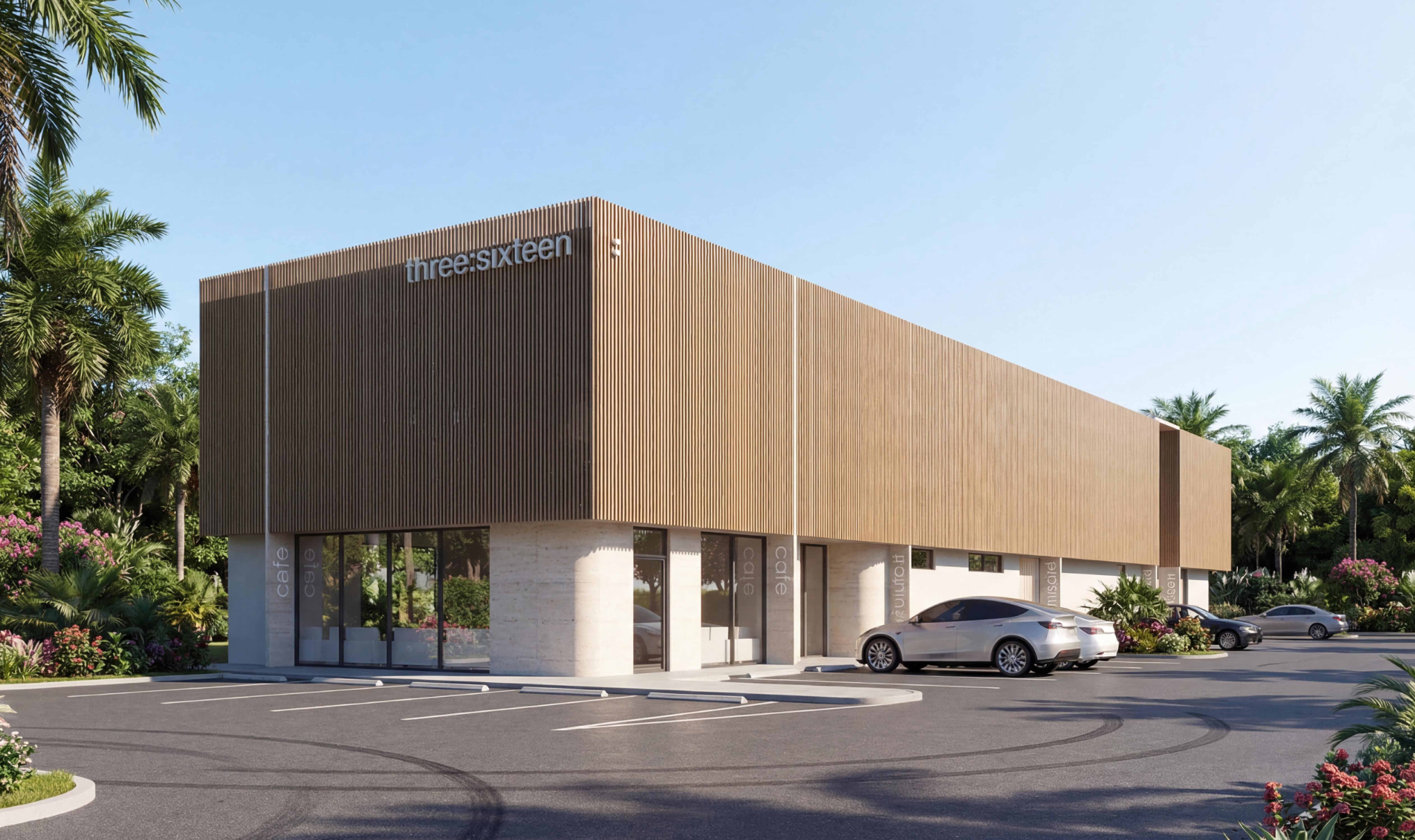 Three Sixteen Center South Naples FL rendering aerial view