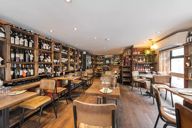 Nestled on Battersea Rise, Humble Grape offers over 400 sustainable wines in a cozy, modern setting. No fuss, just great wine and food. Book your table with Ambl.