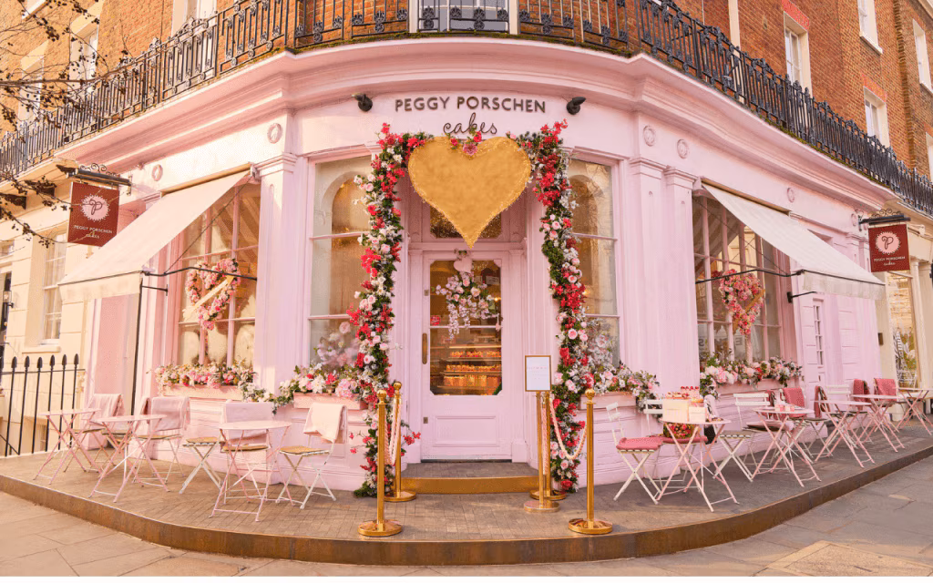 The Peggy Porschen Parlour is an independent business, owned and run by cake artist Peggy Porschen and Bryn Morrow. 