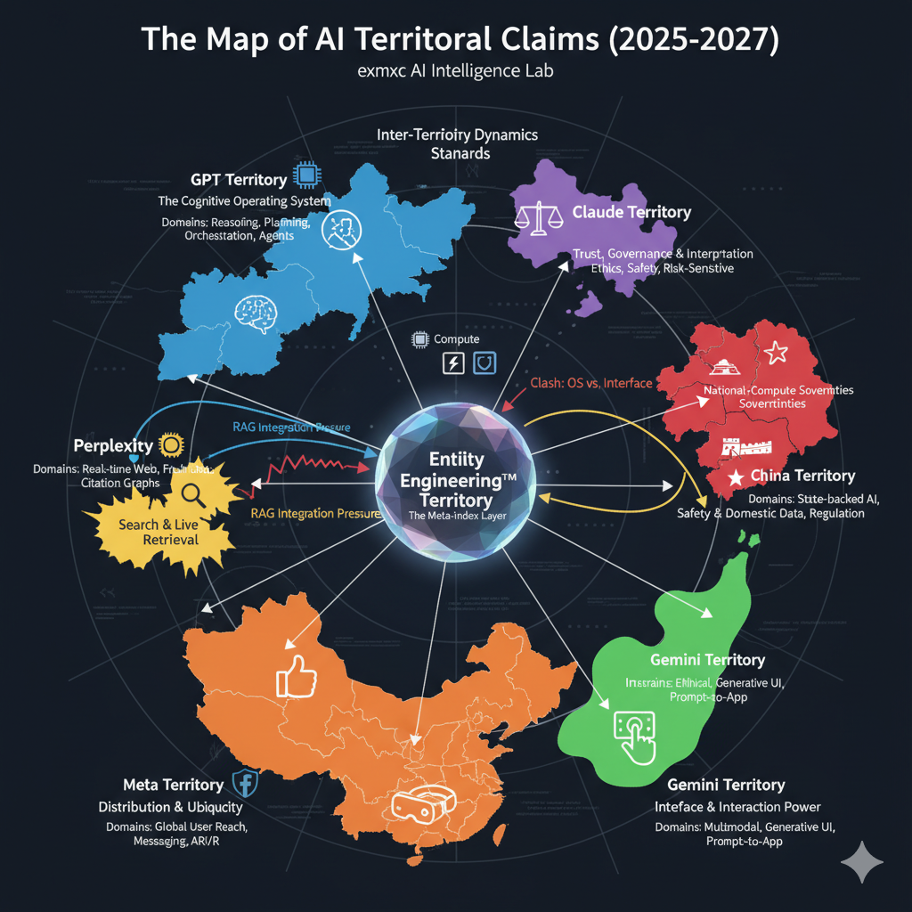 Map of AI Territorial Claims 2025 to 2027