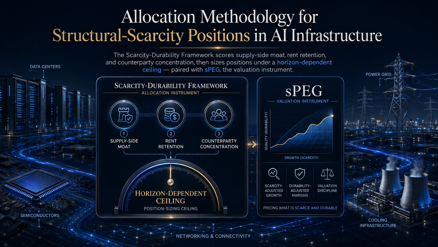 Capital investment allocation methodology for Structural Scarcity positions in AI Infrastructure.