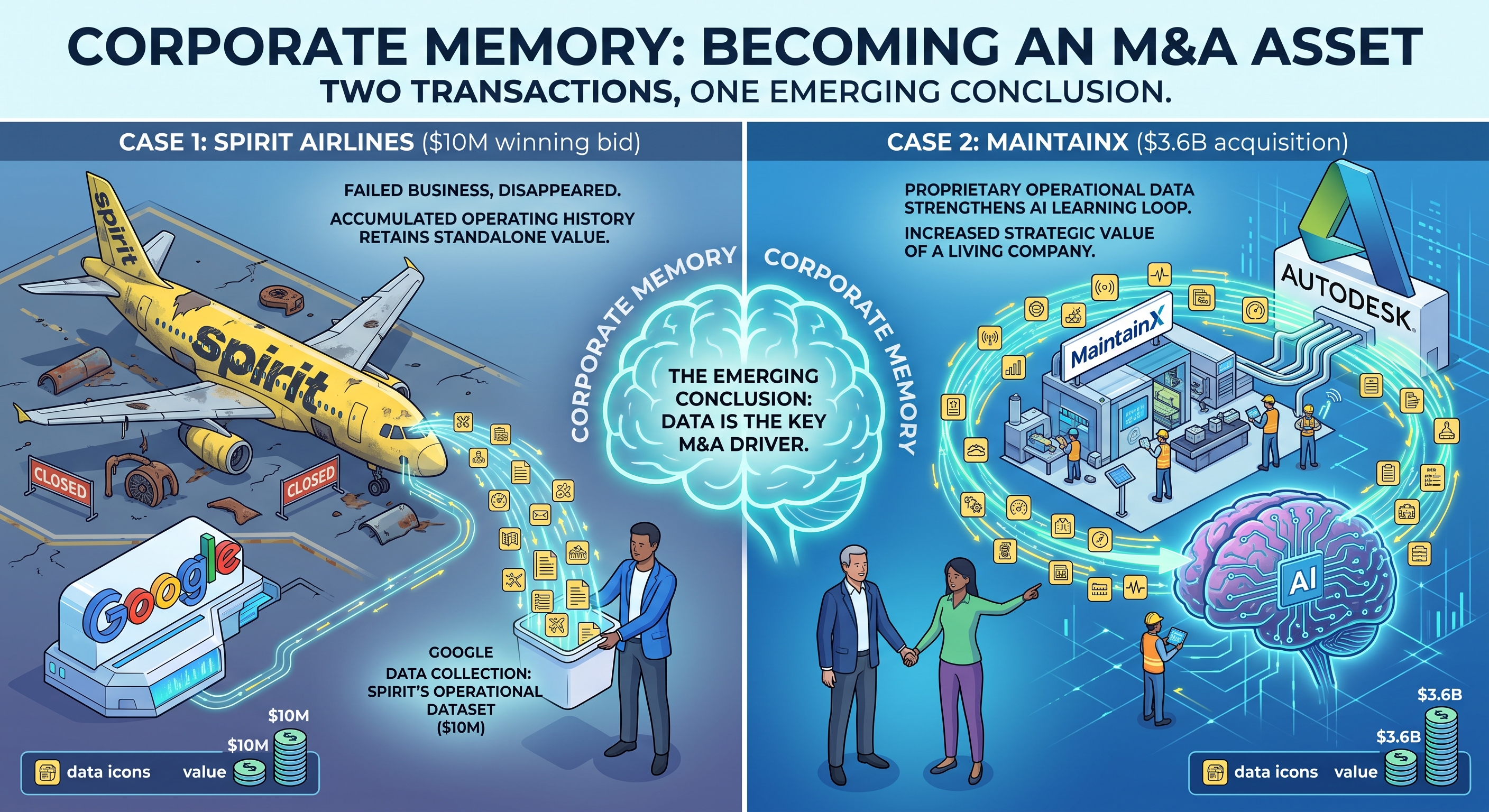 Corporate memory is becoming an M&A asset.