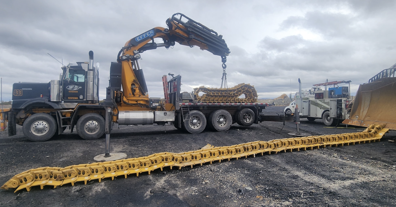  Track Installation on CAT D10 Dozer 
