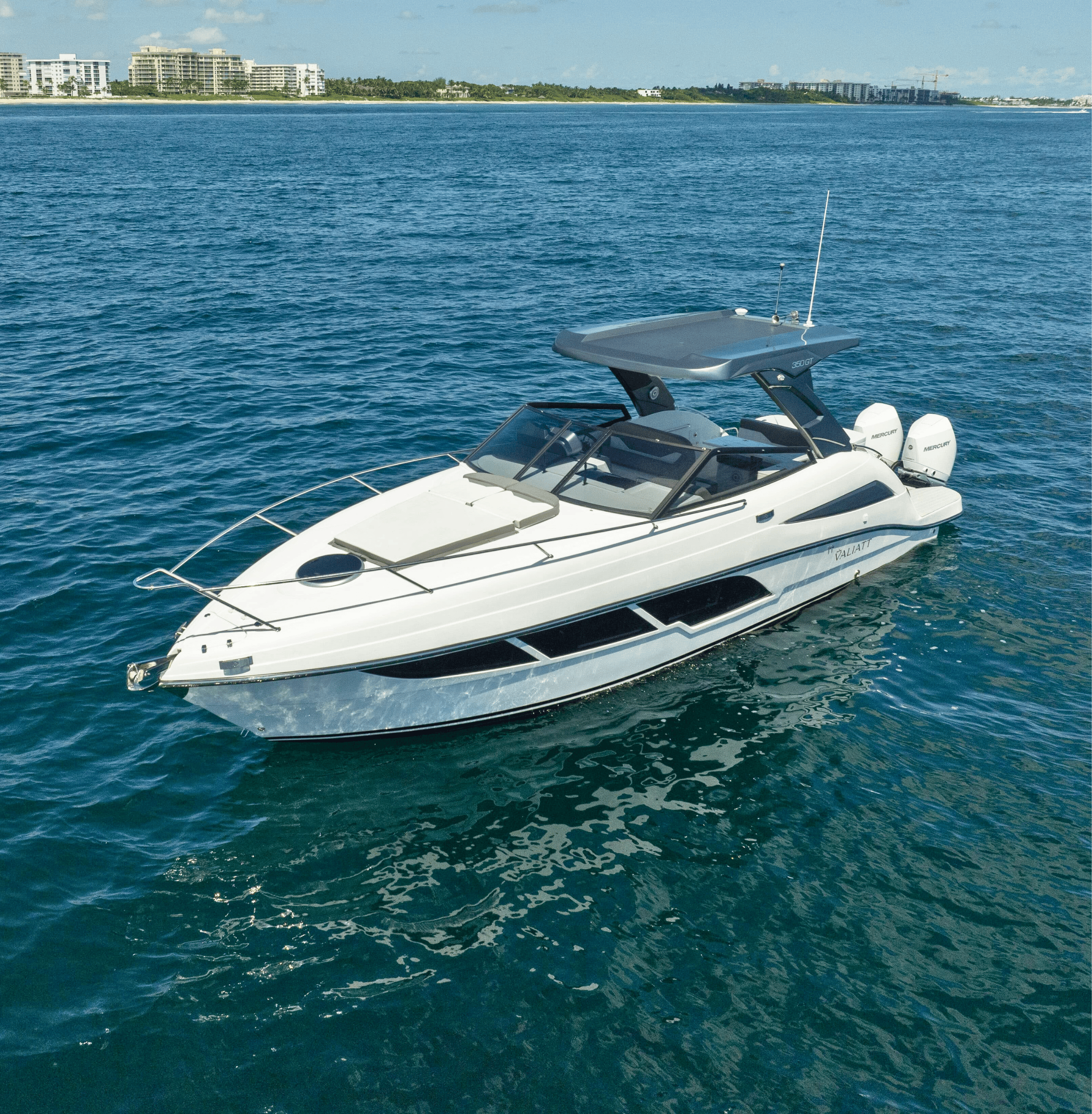 Valiatt 350GT luxury yacht exterior design at sea