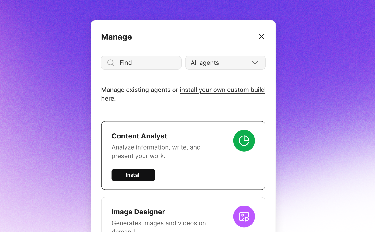 Adding prebuilt Ai agetns in Powerboards and managing them effortlessly. 
