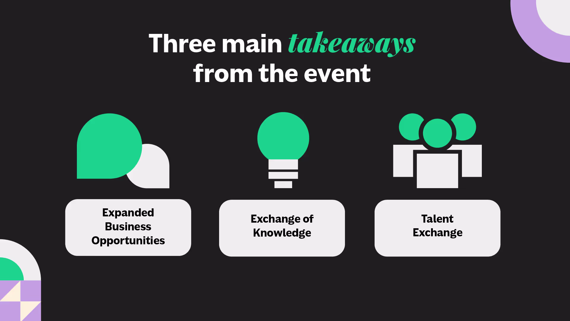 Three main takeaways from the SAMA event