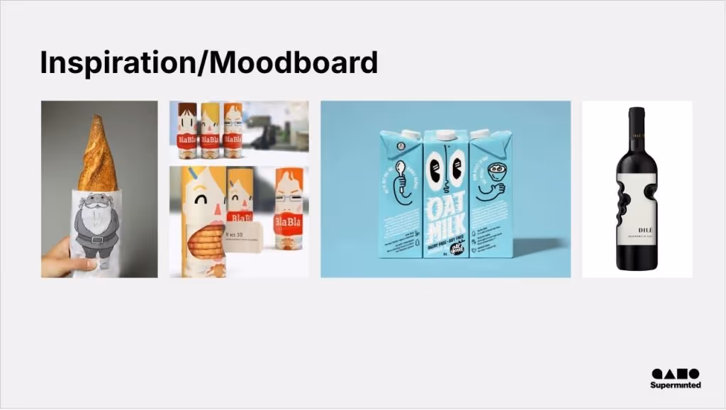 LY packaging design mood board