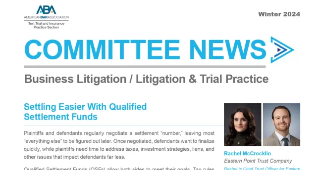 American Bar Association article screenshot