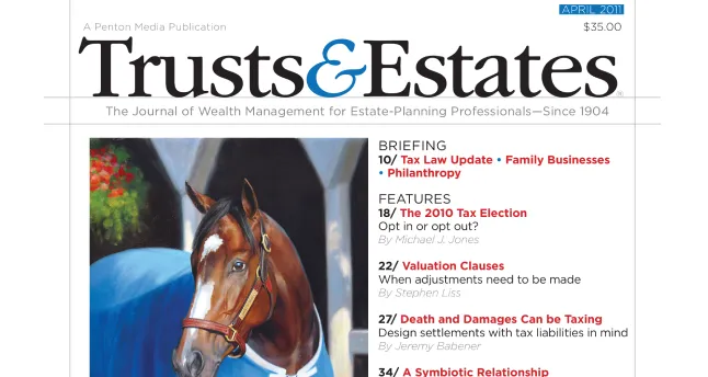 Trusts & Estates article screenshot