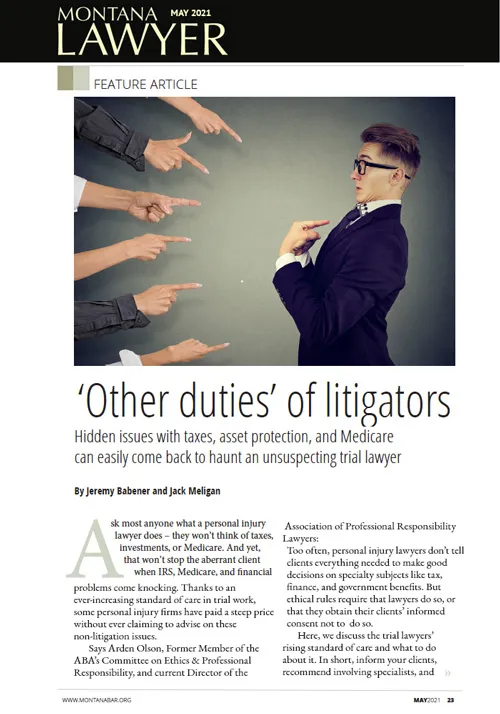 Swiss Re - Montana Bar article