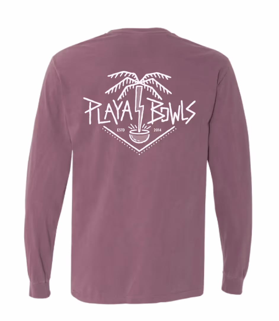 Playa Bowls Lightning Palm Long Sleeve Tee