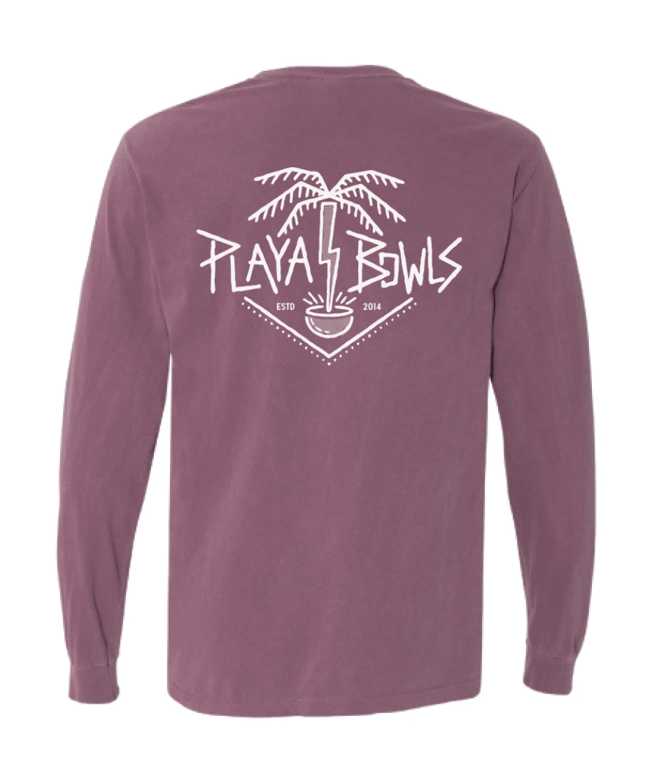 Playa Bowls Lightning Palm Long Sleeve Tee
