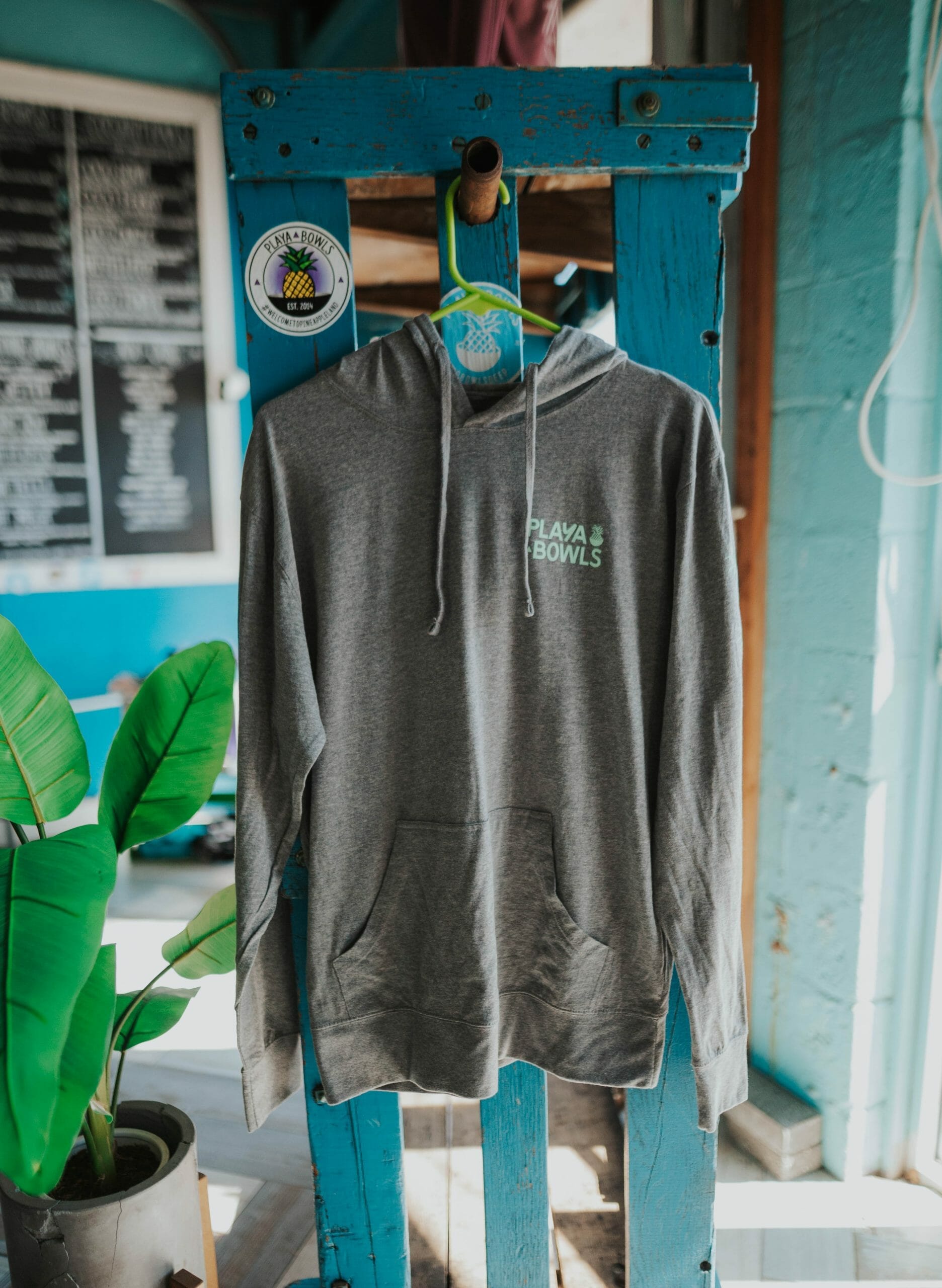 Playa Bowls Stacked Palms Hooded Tee