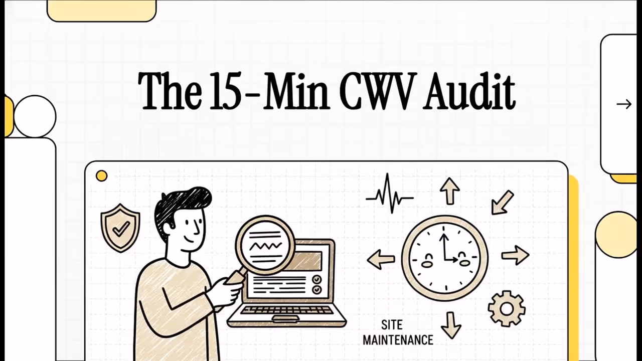 15-Minute Core Web Vitals Audit