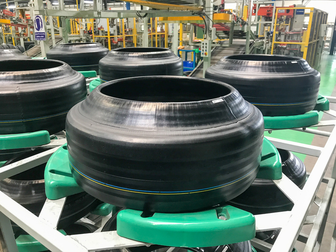 Rubber and tire