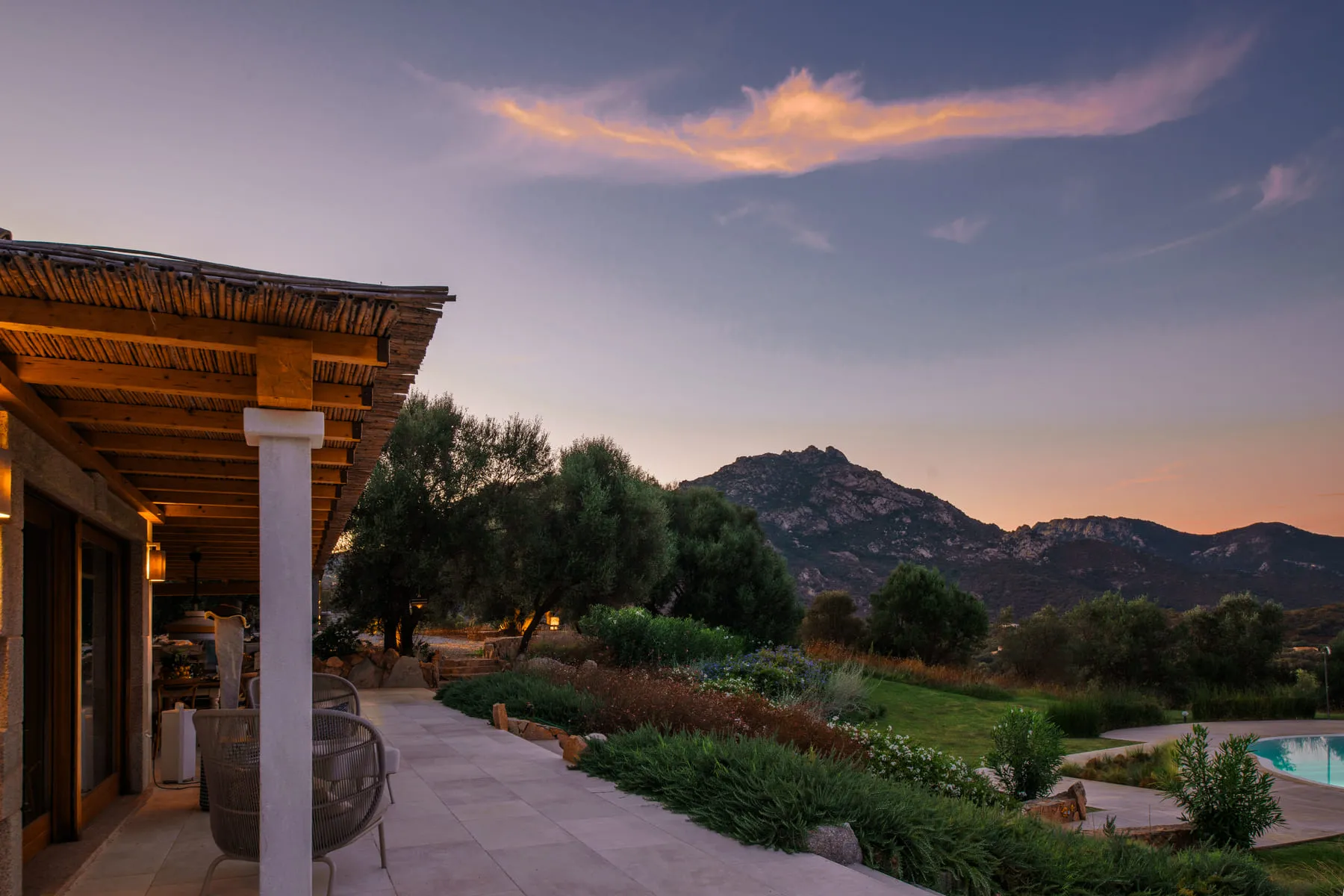Sardinien Retreat Ausblick vom der Unterkunft
