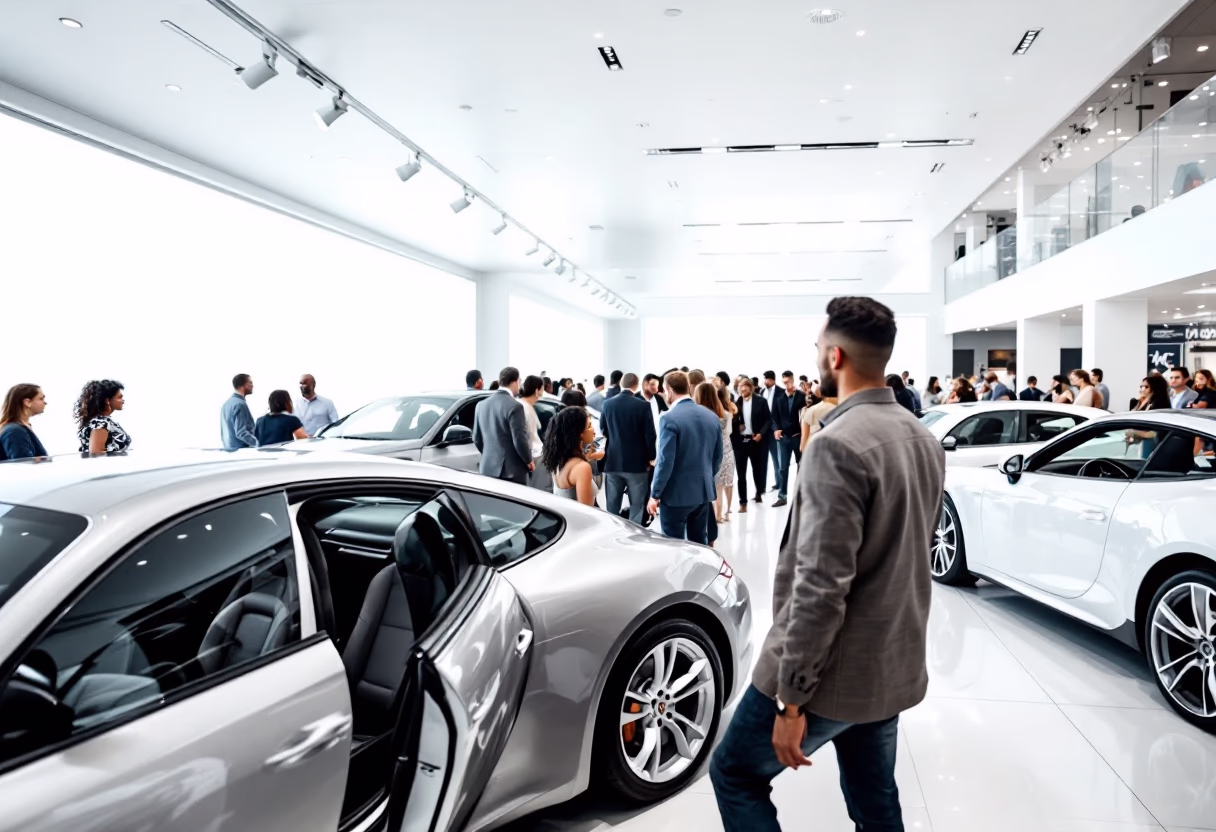 image of community event at an auto dealership