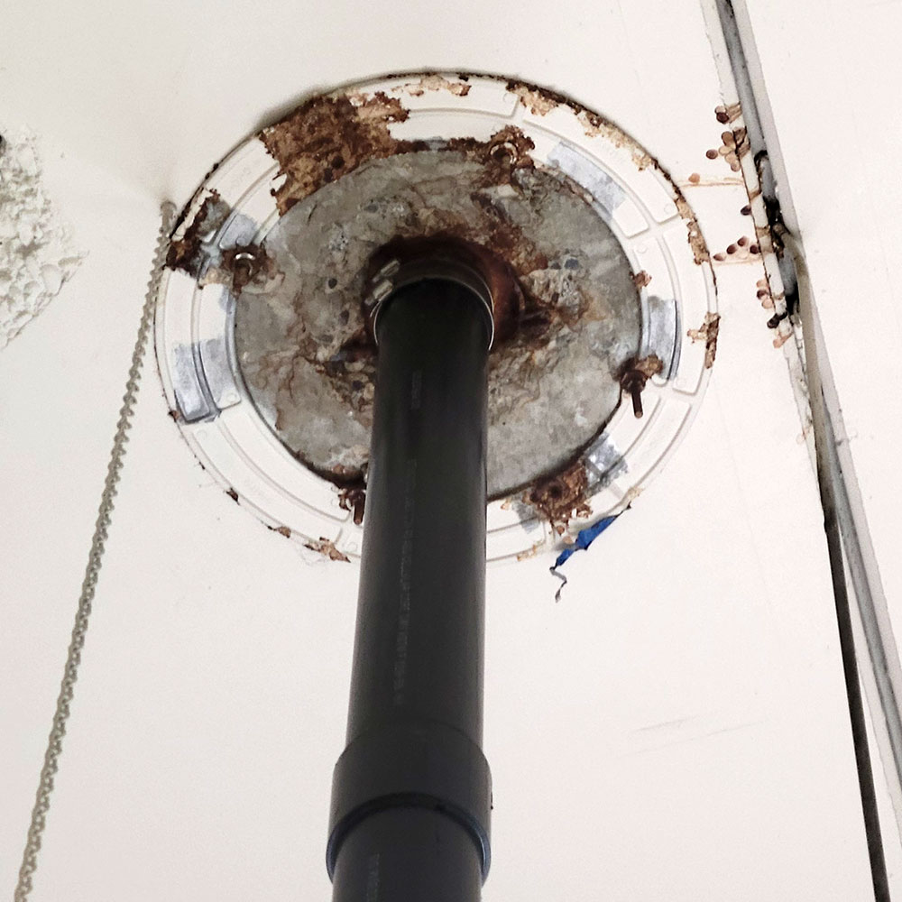 Damage from leaking roof