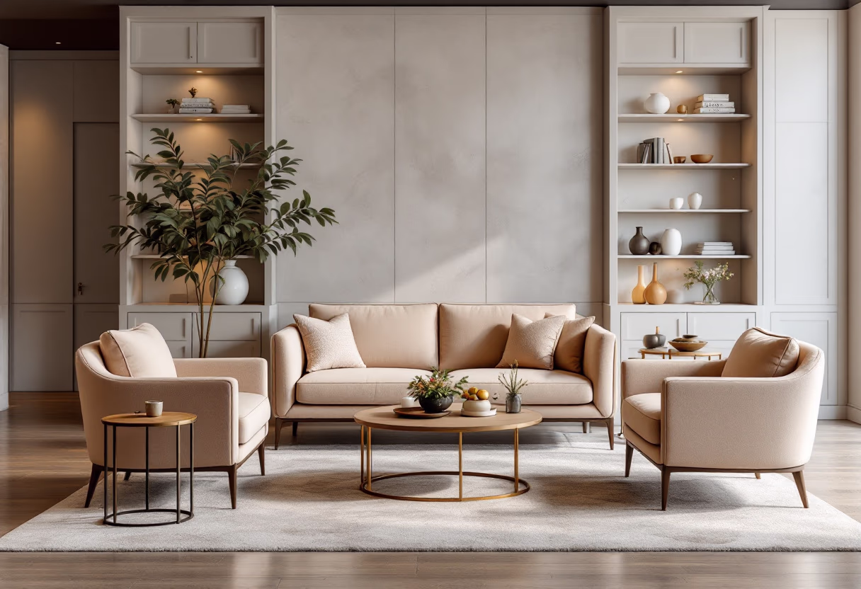 image of cozy office meeting space (for a wedding planning service)