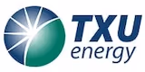 TXU Energy logo with a green and blue circular design.