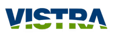 Vistra logo with blue and green stylized text.
