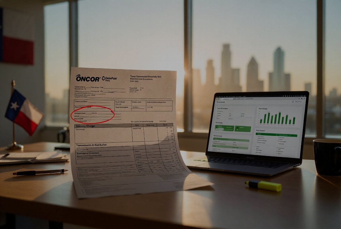 Oncor Bill with Savings