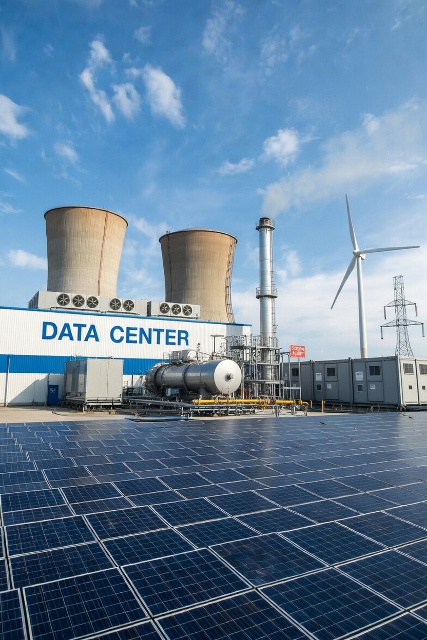 Data Center with Cogeneration capabilities
