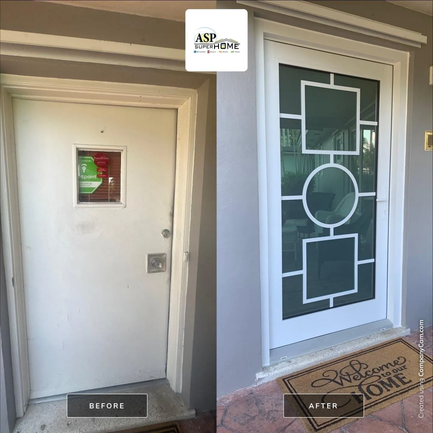 Impact doors Miami before installation