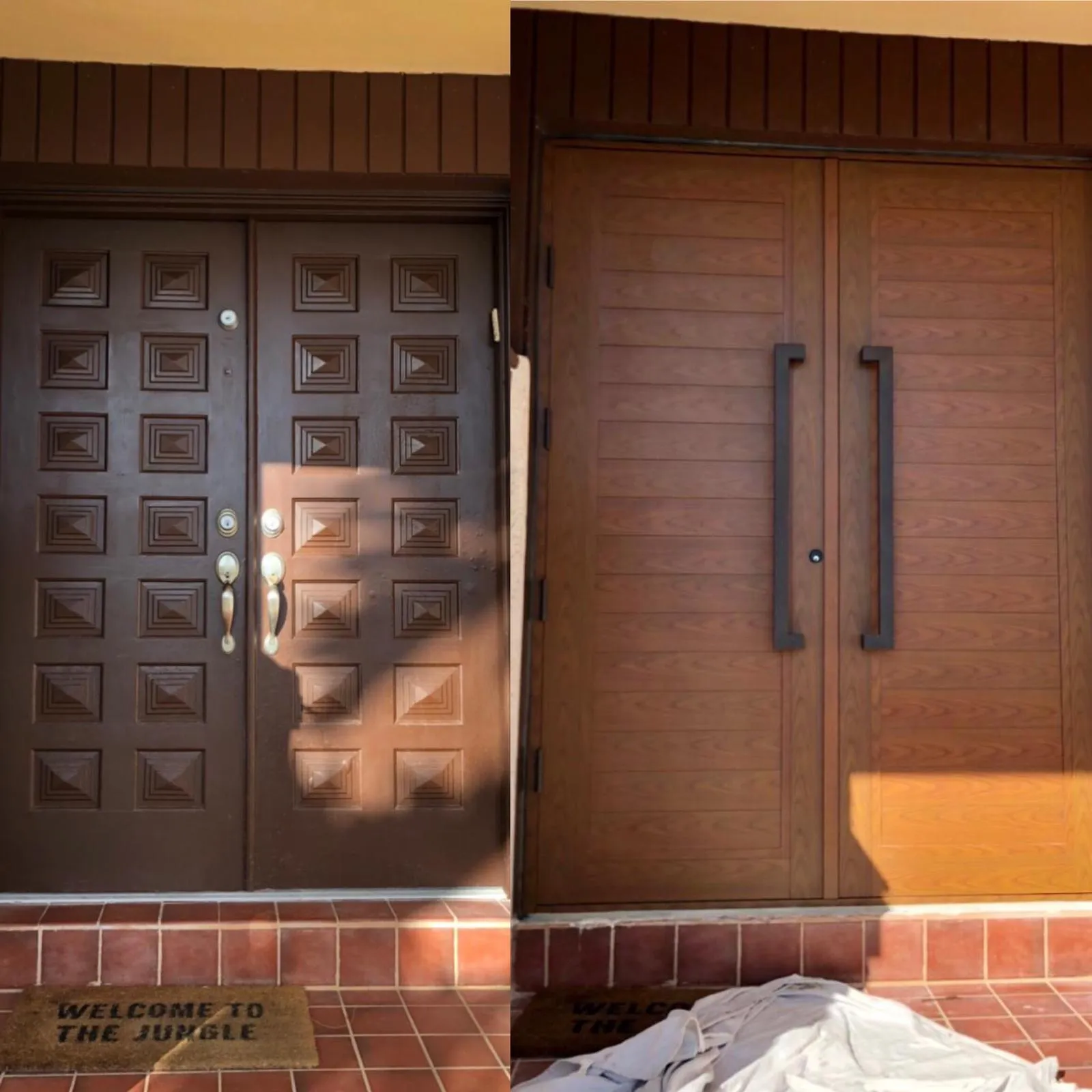 Front entry impact door Miami FL before upgrade