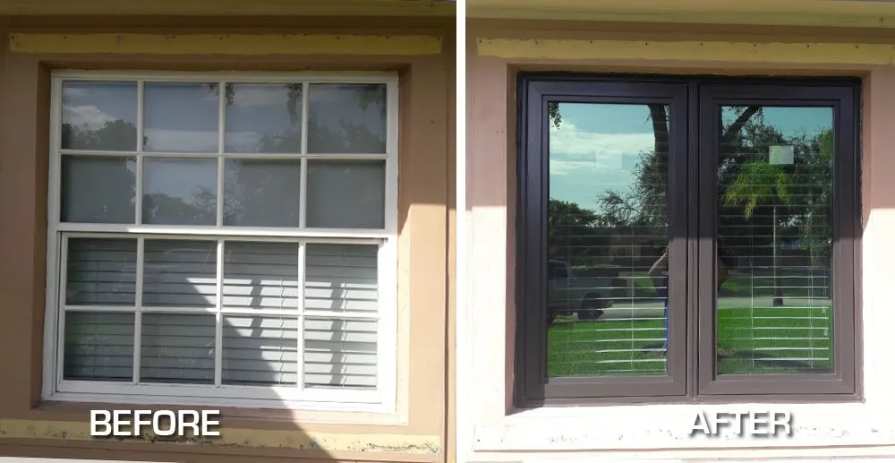Impact windows Miami window before upgrade